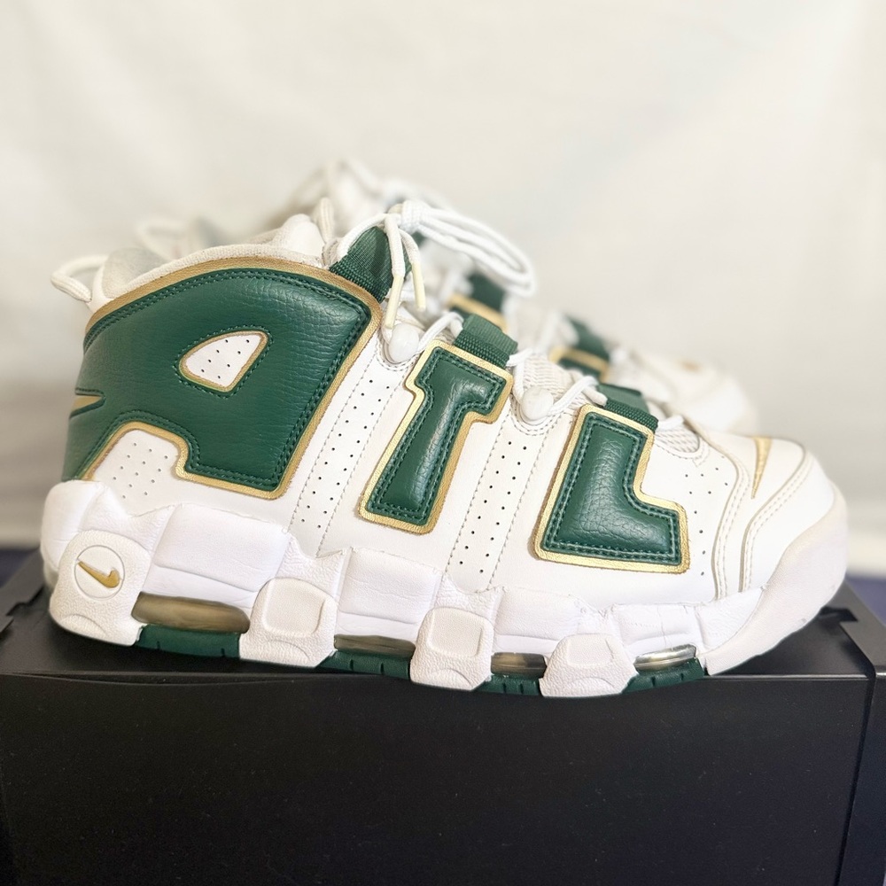 AUTHENTIC Nike Air More Uptempo Atlanta size 10.5 AJ3139-100 2017 PRE-OWNED